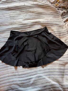 Women's Black Swim Skirt Bikini Bottom